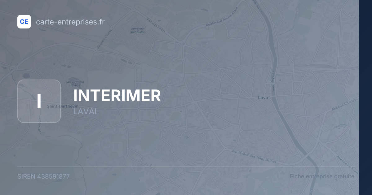 INTERIMER — 438591877 — fiche entreprise