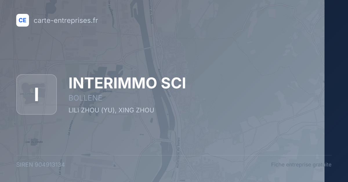 INTERIMMO SCI — 904913134 — fiche entreprise