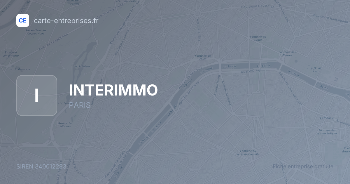 INTERIMMO — 340012293 — fiche entreprise