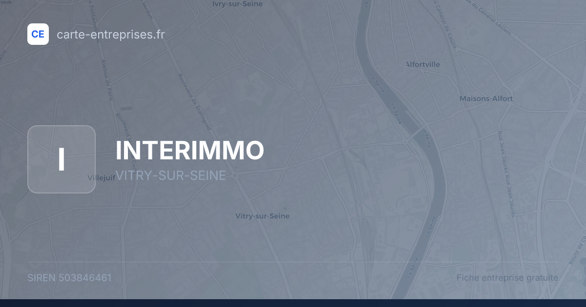 INTERIMMO — 503846461 — fiche entreprise