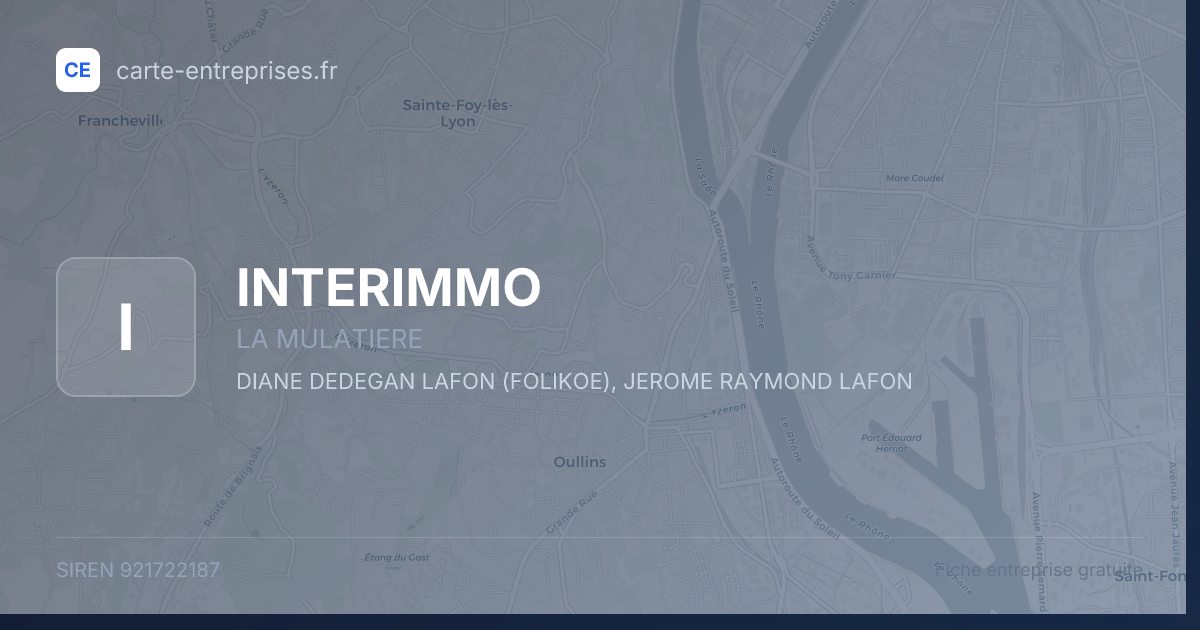 INTERIMMO — 921722187 — fiche entreprise