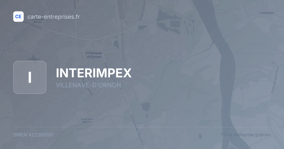 INTERIMPEX — 422361097 — fiche entreprise