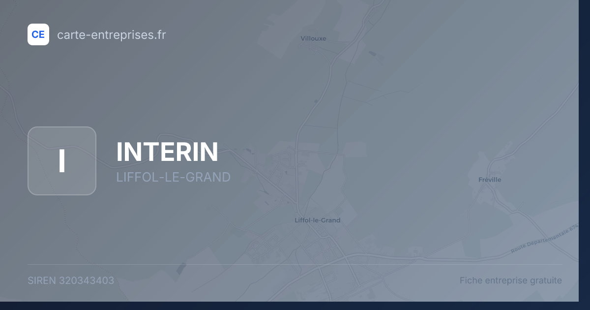 INTERIN — 320343403 — fiche entreprise