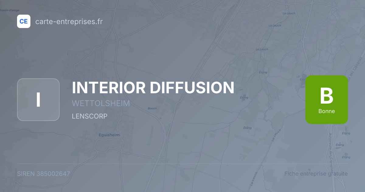 INTERIOR DIFFUSION — 385002647 — fiche entreprise