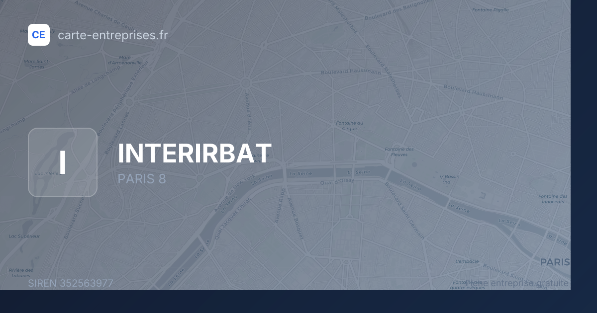 INTERIRBAT — 352563977 — fiche entreprise