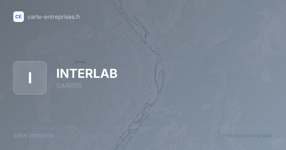 INTERLAB — 339192858 — fiche entreprise