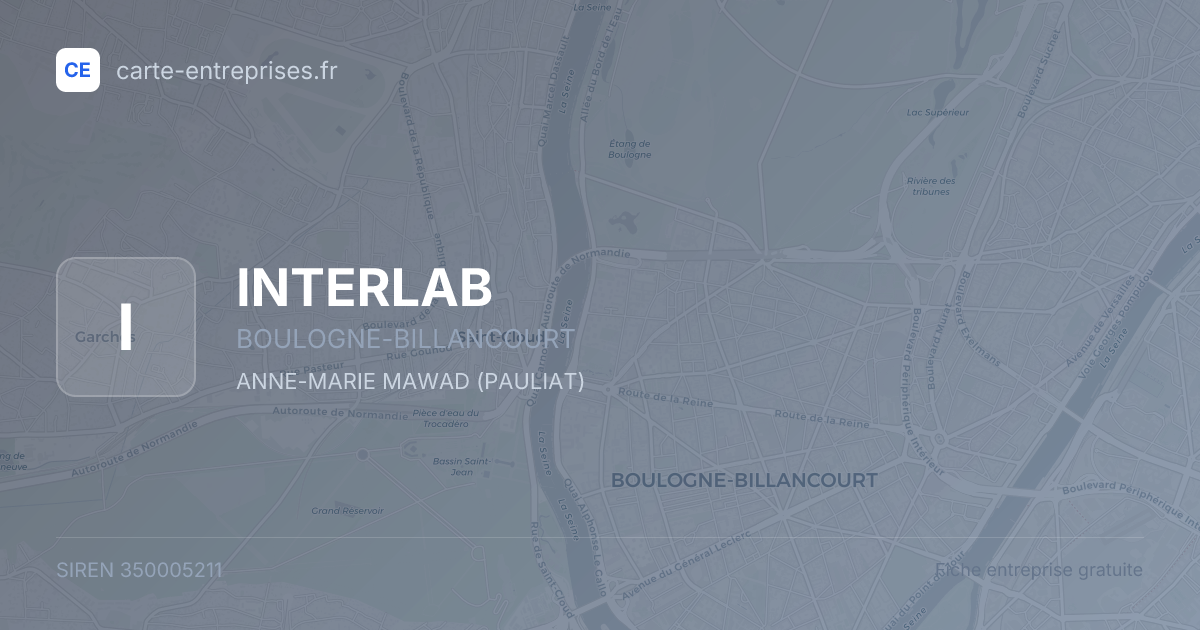 INTERLAB — 350005211 — fiche entreprise