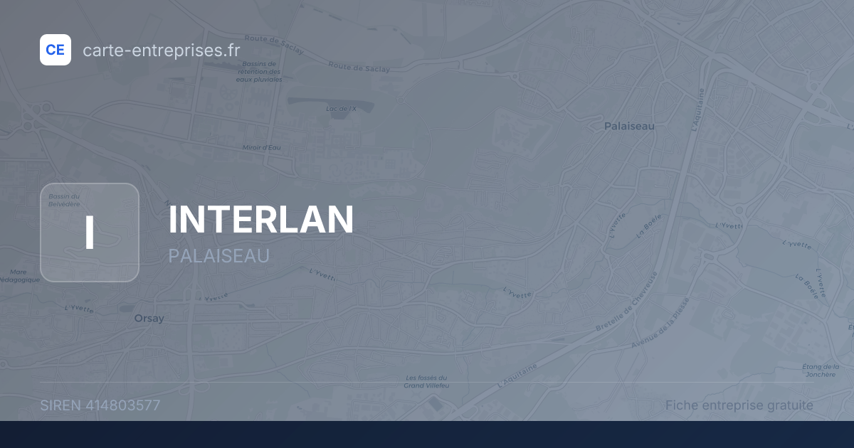 INTERLAN — 414803577 — fiche entreprise