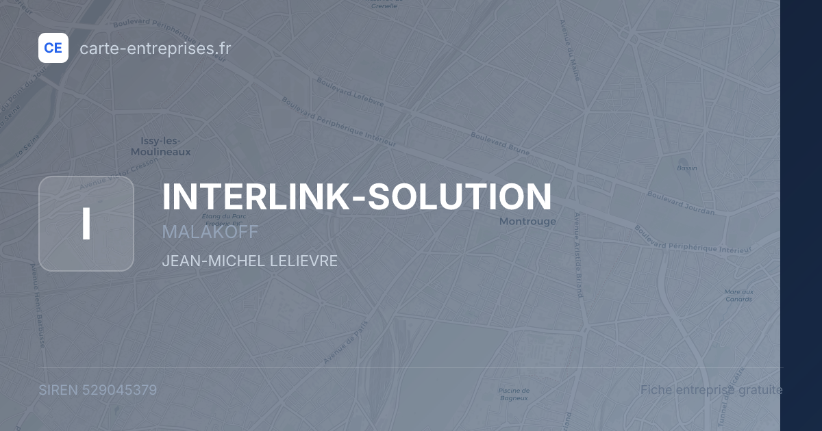 INTERLINK-SOLUTION — 529045379 — fiche entreprise