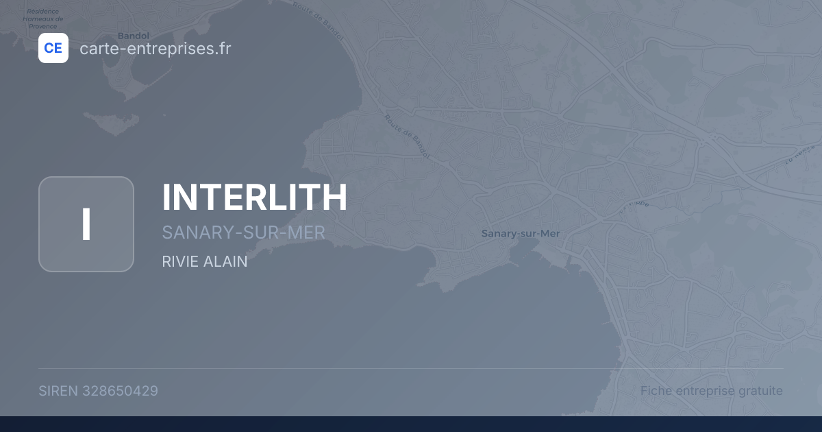 INTERLITH — 328650429 — fiche entreprise