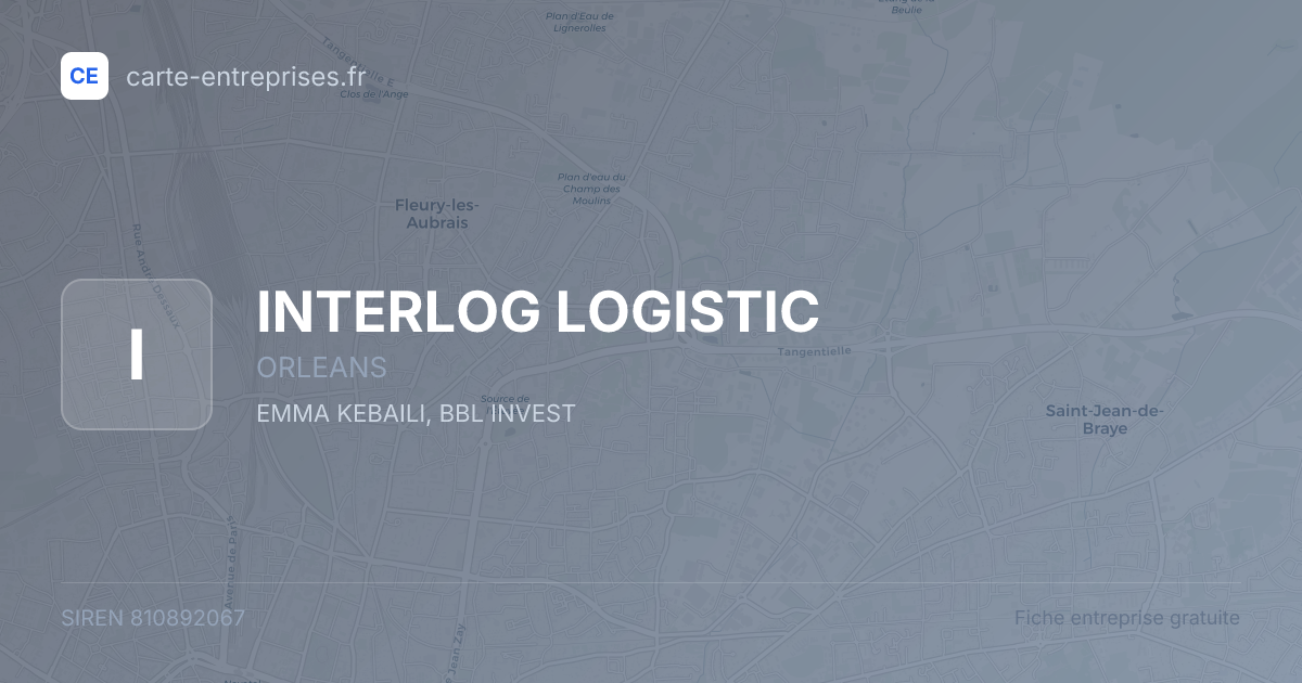 INTERLOG LOGISTIC — 810892067 — fiche entreprise