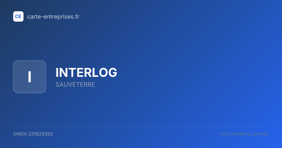 INTERLOG — 331828392 — fiche entreprise