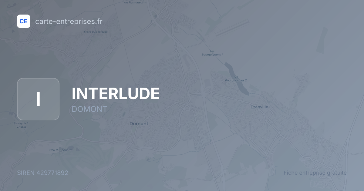 INTERLUDE — 429771892 — fiche entreprise