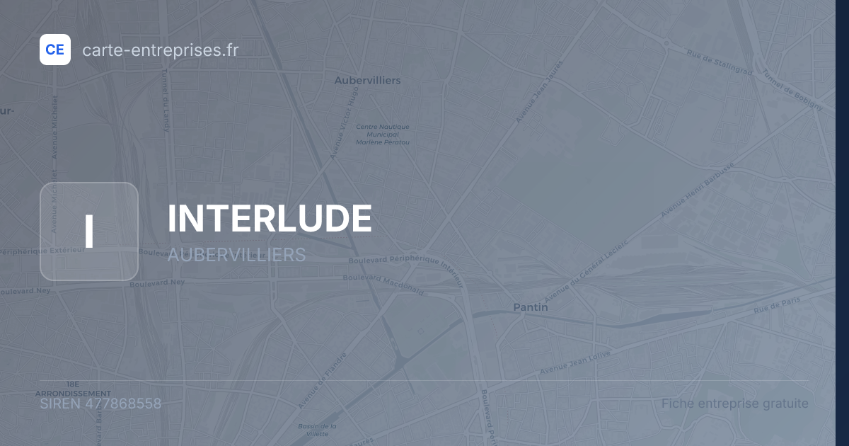 INTERLUDE — 477868558 — fiche entreprise