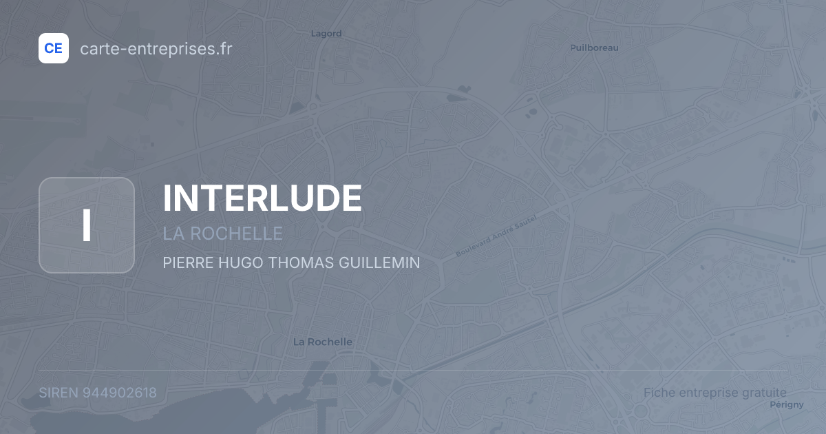 INTERLUDE — 944902618 — fiche entreprise