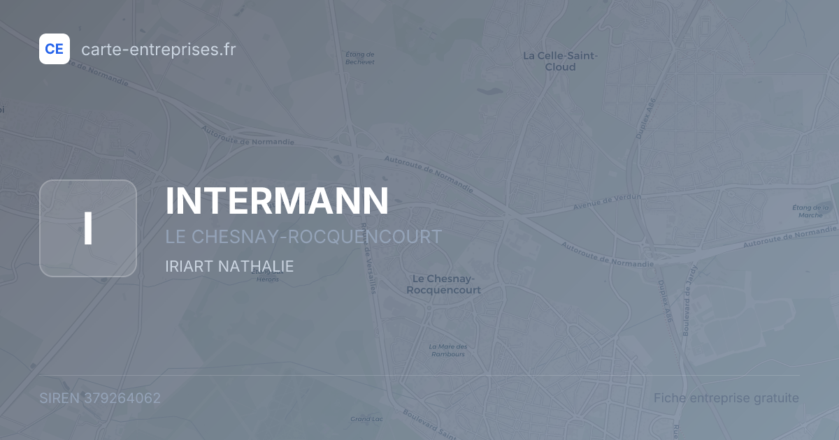 INTERMANN — 379264062 — fiche entreprise