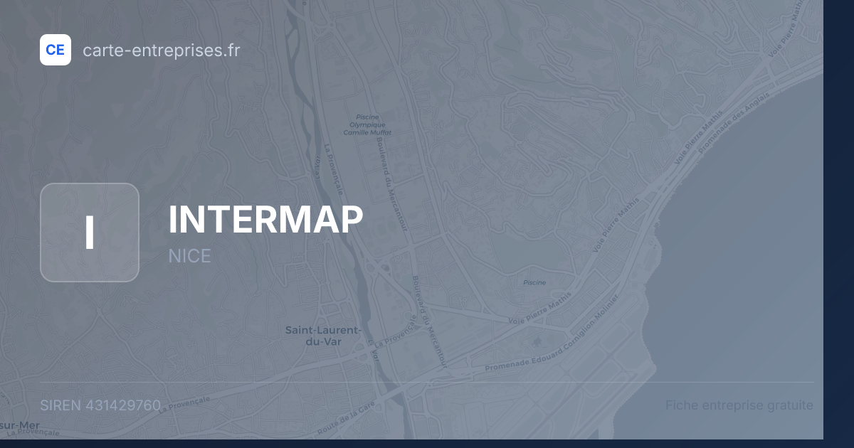 INTERMAP — 431429760 — fiche entreprise