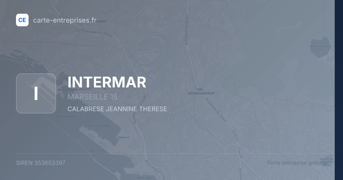 INTERMAR — 353653397 — fiche entreprise