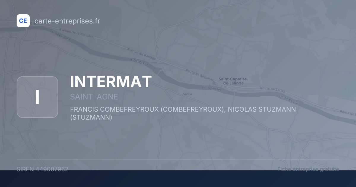 INTERMAT — 449007962 — fiche entreprise