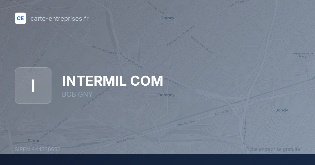 INTERMIL COM — 444738652 — fiche entreprise
