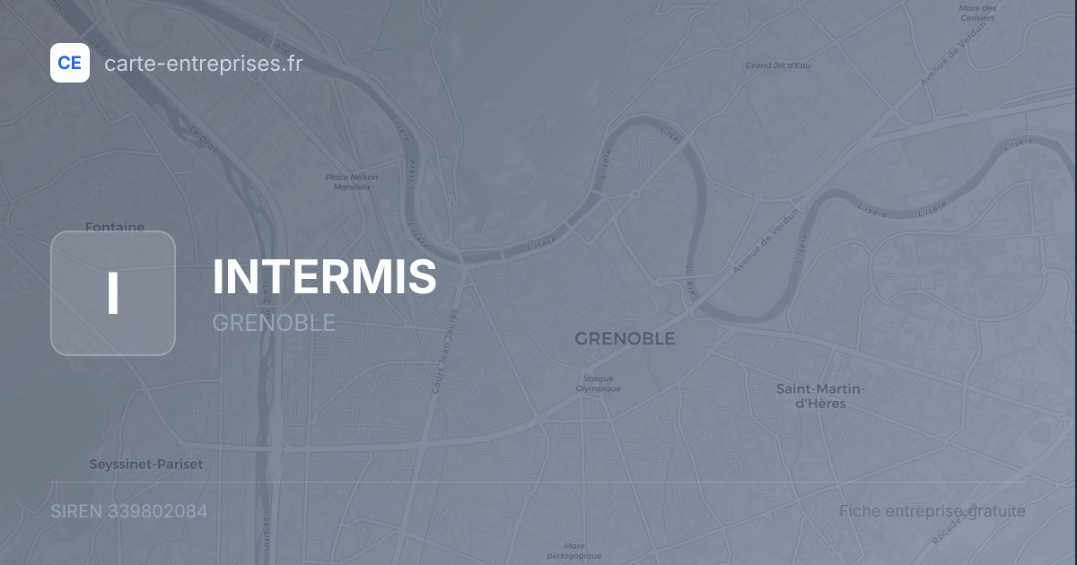 INTERMIS — 339802084 — fiche entreprise