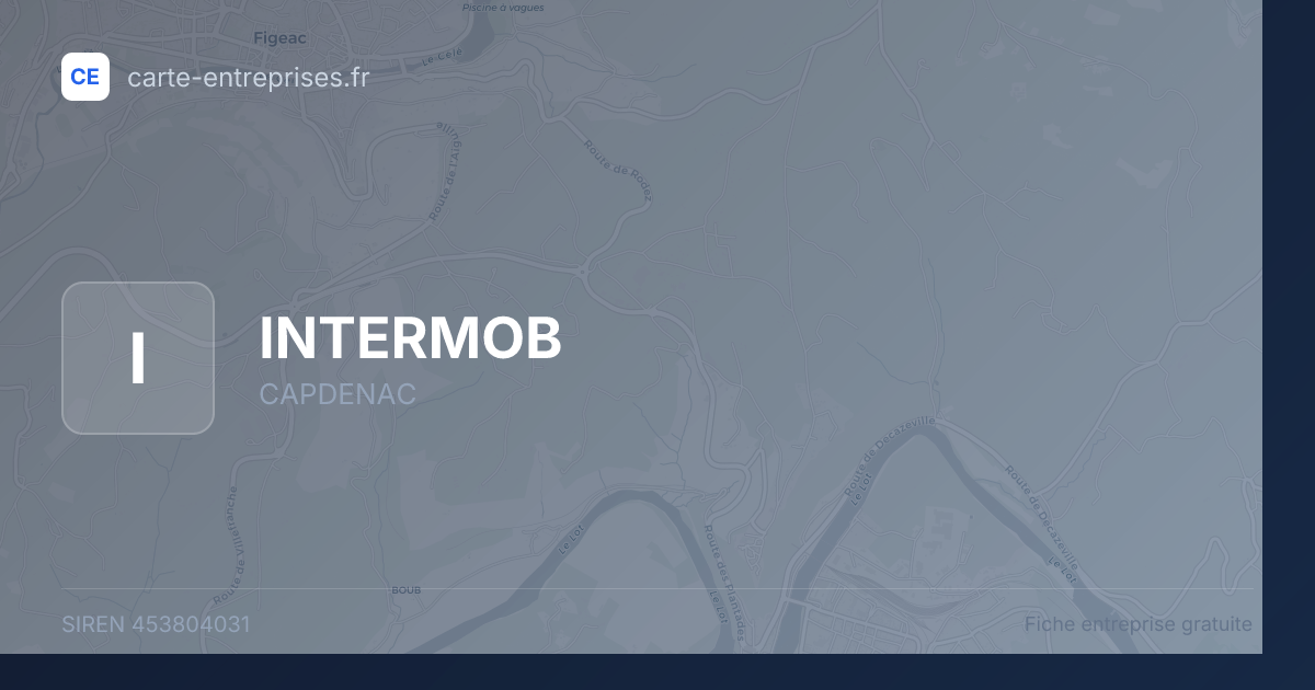 INTERMOB — 453804031 — fiche entreprise
