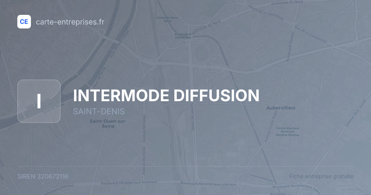 INTERMODE DIFFUSION — 320672116 — fiche entreprise