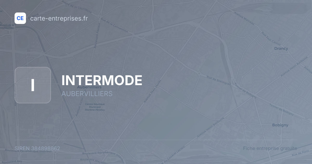 INTERMODE — 384898862 — fiche entreprise