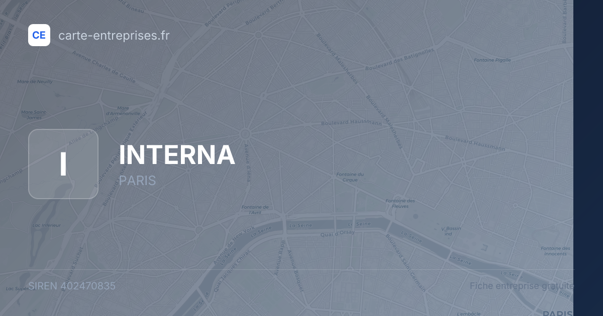 INTERNA — 402470835 — fiche entreprise