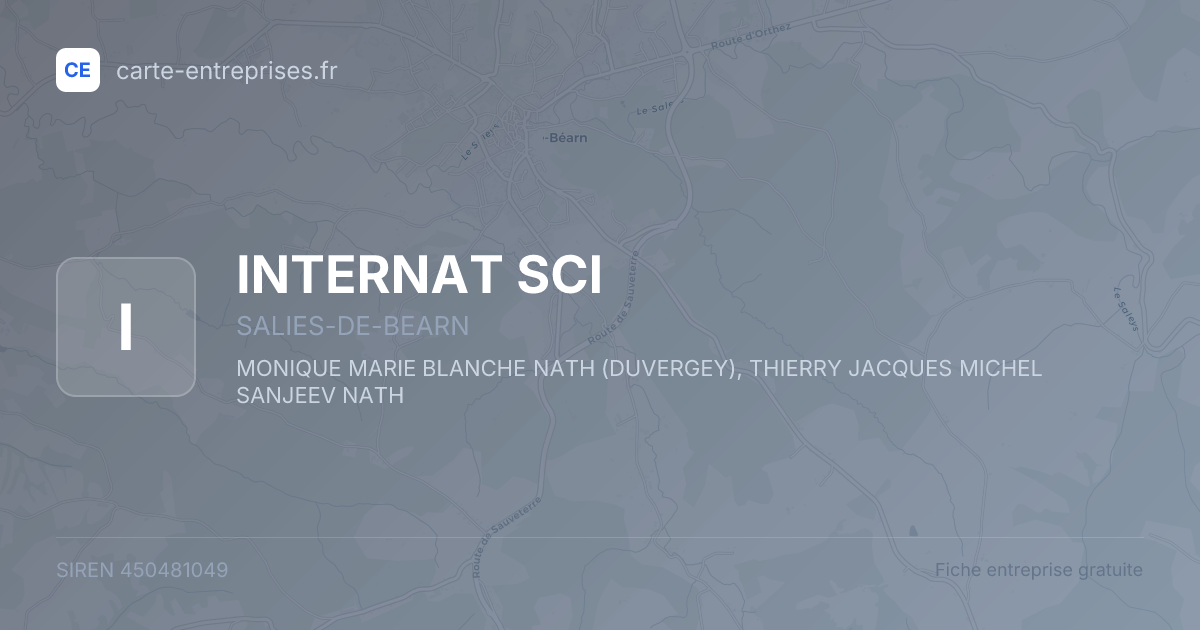 INTERNAT SCI — 450481049 — fiche entreprise