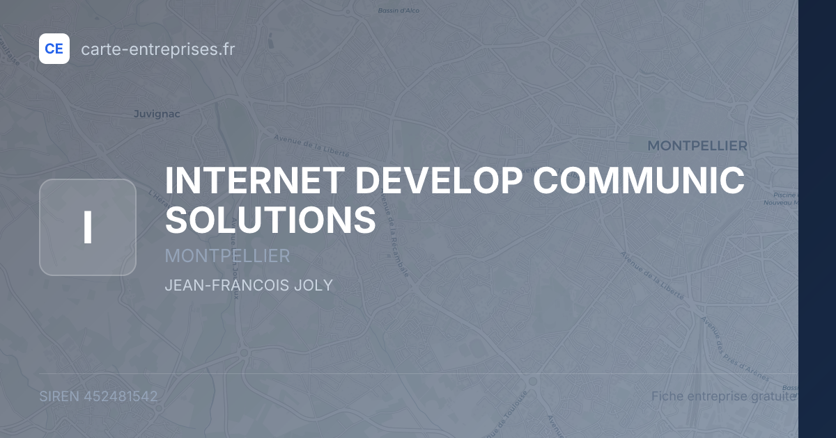 INTERNET DEVELOP COMMUNIC SOLUTIONS — 452481542 — fiche entreprise