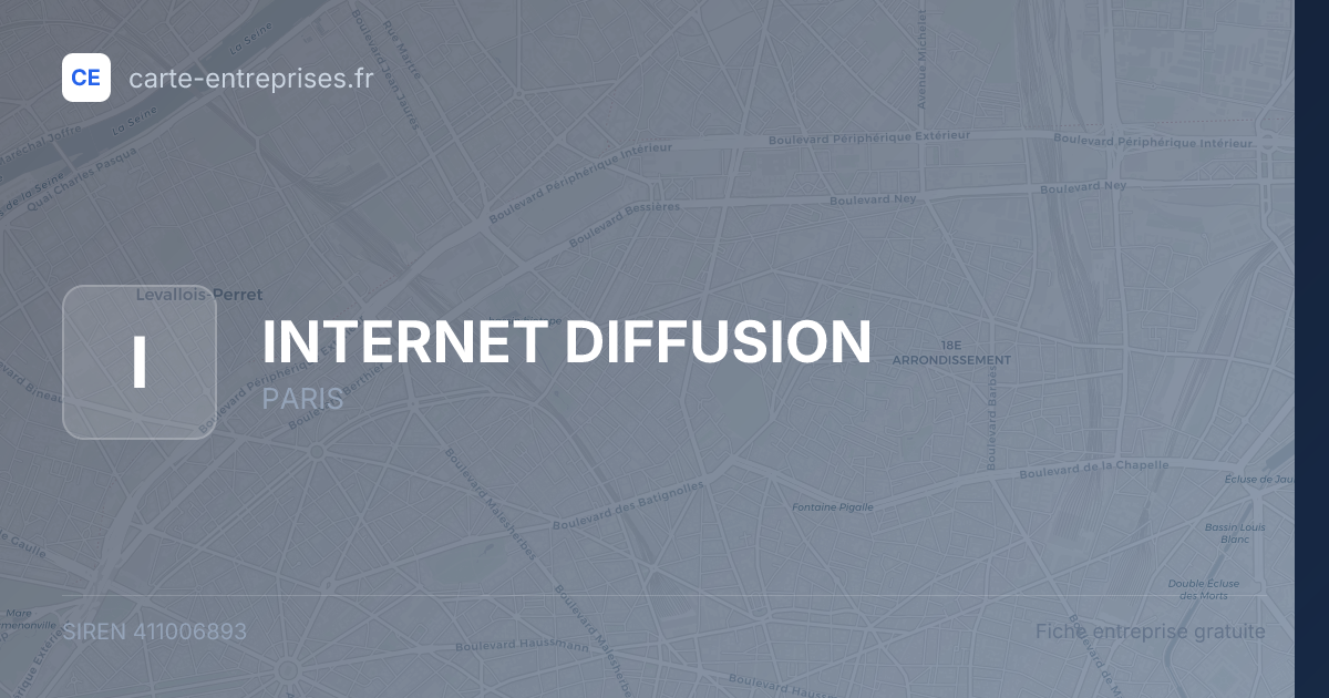 INTERNET DIFFUSION — 411006893 — fiche entreprise
