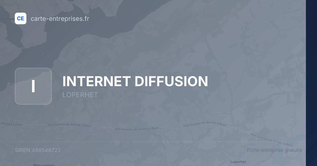 INTERNET DIFFUSION — 488546722 — fiche entreprise