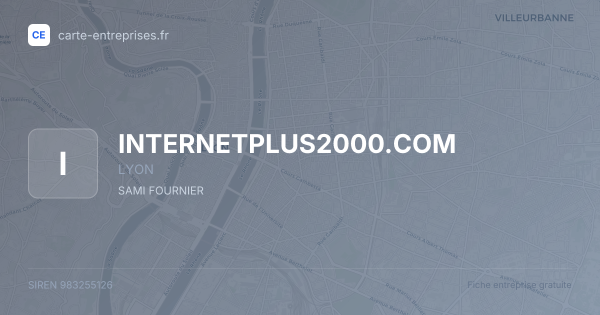 INTERNETPLUS2000.COM — 983255126 — fiche entreprise