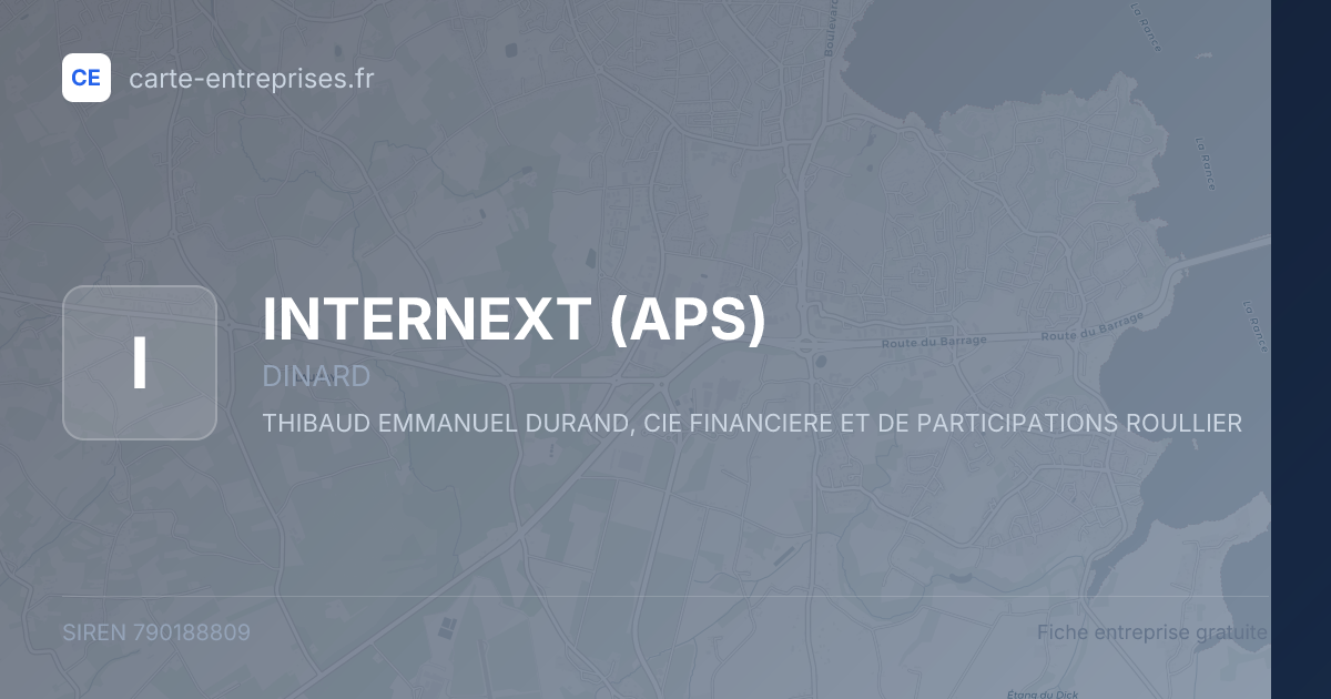 INTERNEXT (APS) — 790188809 — fiche entreprise