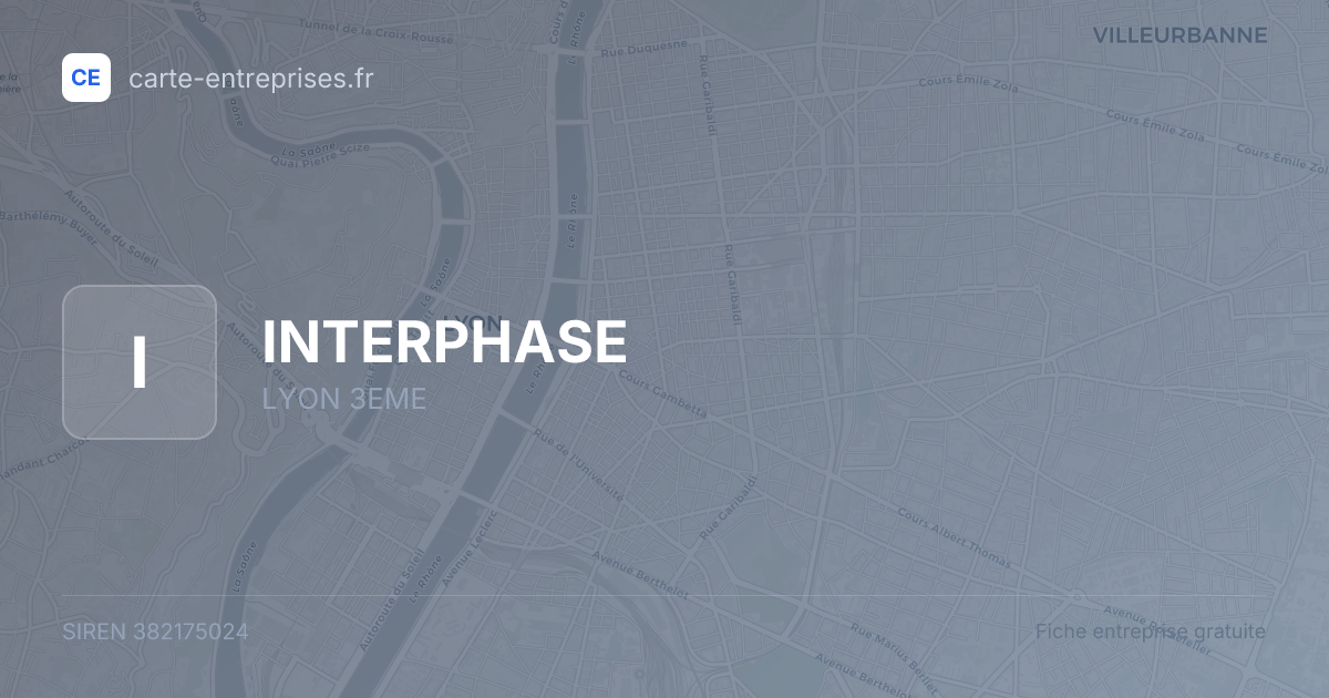 INTERPHASE — 382175024 — fiche entreprise
