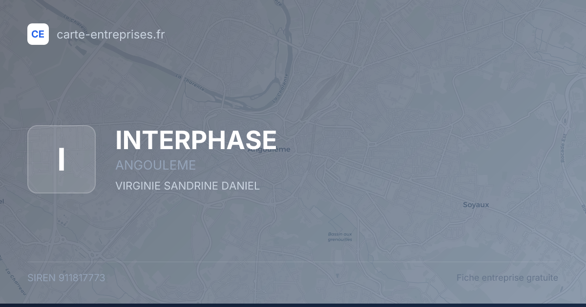 INTERPHASE — 911817773 — fiche entreprise