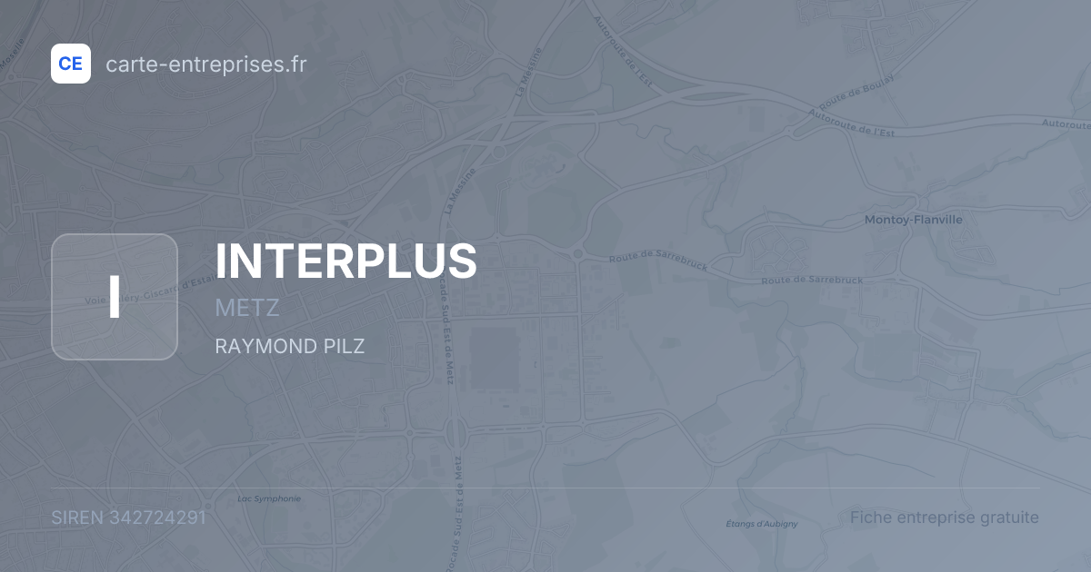 INTERPLUS — 342724291 — fiche entreprise