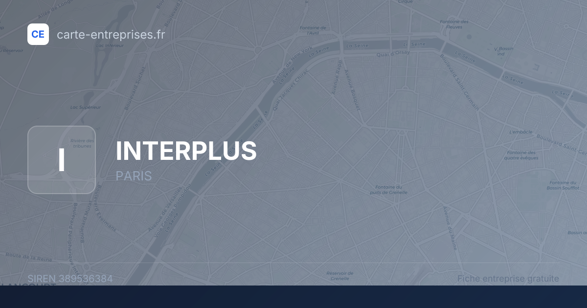 INTERPLUS — 389536384 — fiche entreprise