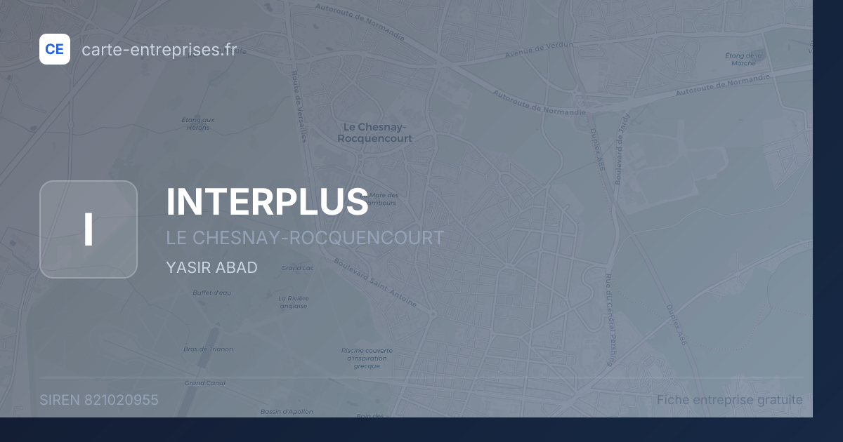INTERPLUS — 821020955 — fiche entreprise