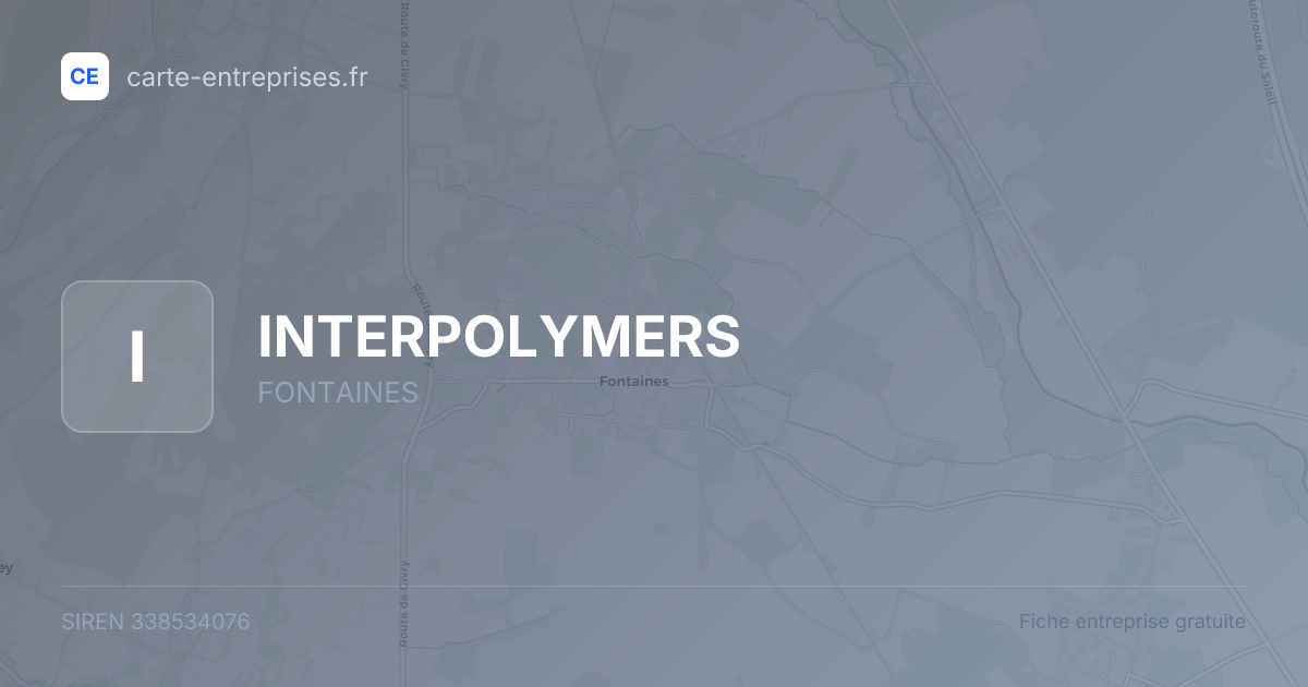 INTERPOLYMERS — 338534076 — fiche entreprise