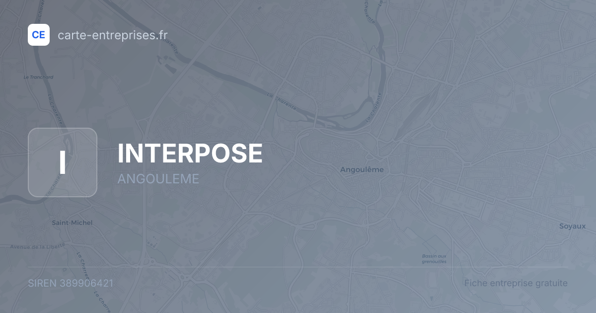 INTERPOSE — 389906421 — fiche entreprise