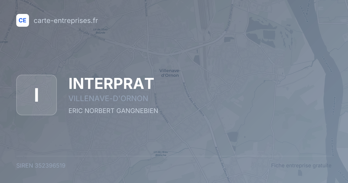 INTERPRAT — 352396519 — fiche entreprise
