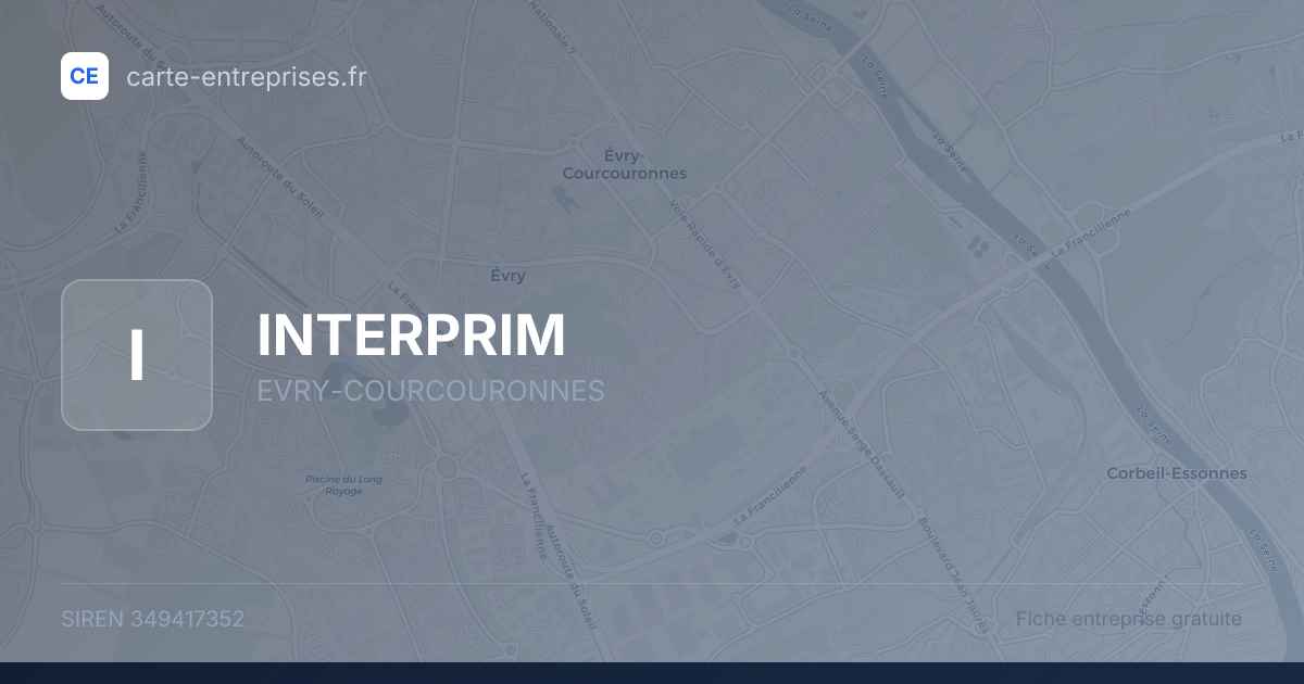 INTERPRIM — 349417352 — fiche entreprise