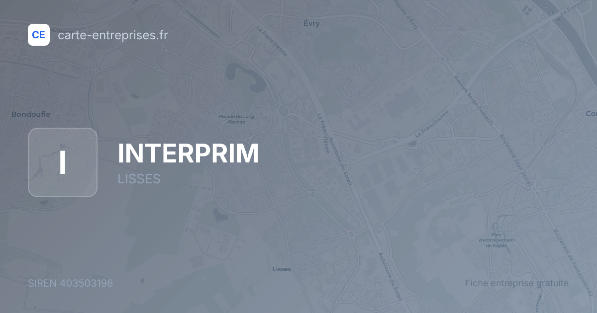 INTERPRIM — 403503196 — fiche entreprise