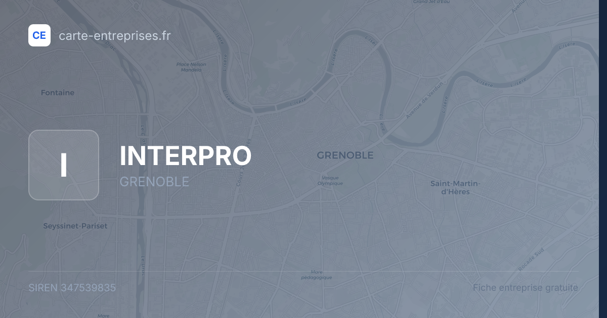 INTERPRO — 347539835 — fiche entreprise