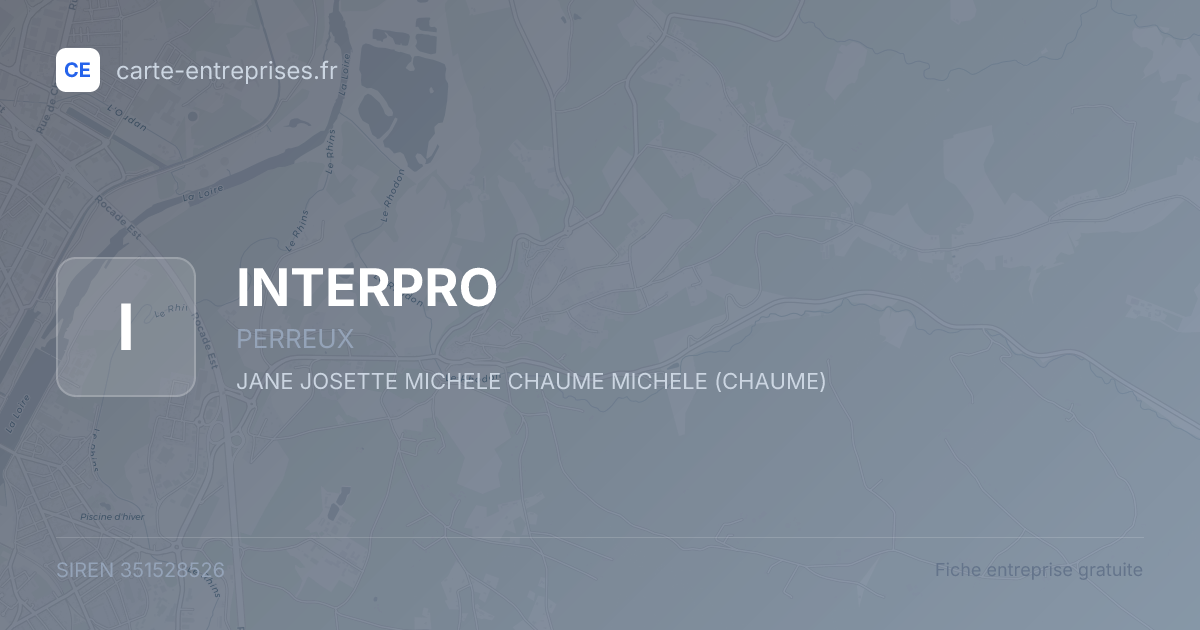 INTERPRO — 351528526 — fiche entreprise