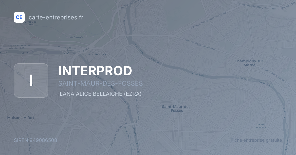 INTERPROD — 949086508 — fiche entreprise