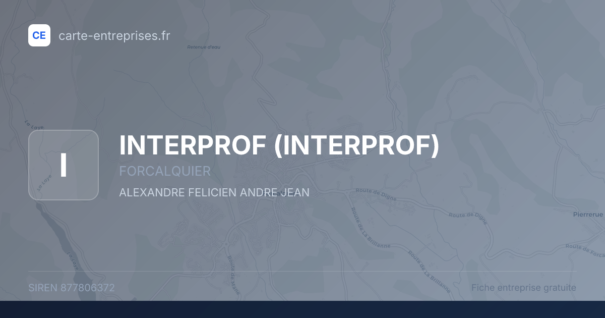 INTERPROF — 877806372 — fiche entreprise