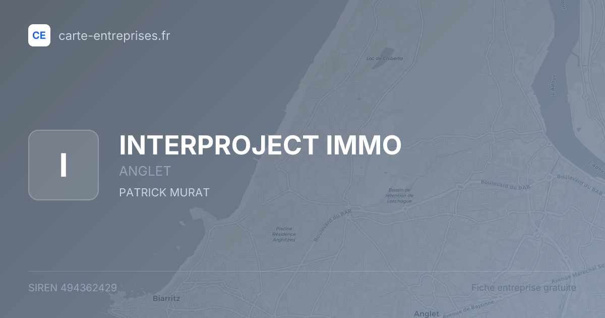 INTERPROJECT IMMO — 494362429 — fiche entreprise
